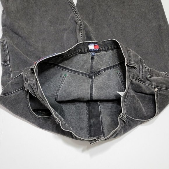 Tommy Hilfiger Vintage Black Jeans - BIG LOGO - 42 - Picture 7 of 9
